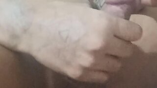 Jerk off with vibrator and piercings at the same time! urethra sounding fun for the younger generation