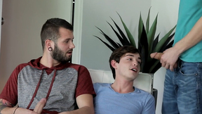 Threesome of double anal by gay brothers, marvelous! - Grayson Lange, Johnny Hill, Chad Piper