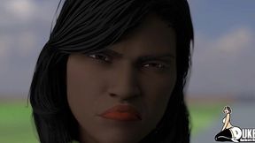 Rich boy gets blown by ebony milf and maid