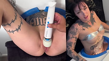 Tatted College Babe Millie Millz &amp_ Teddy Tarantino Female Glory Hole