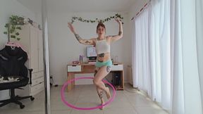 Hula hooping dance