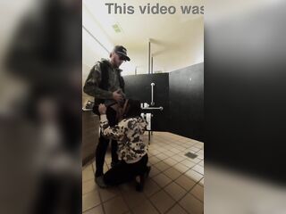 Caught Restroom Sloppy Seconds Confession at Hotel