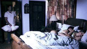 ”Horny step dad fucks lesbian stepdaughters pawg Latin teen Girlfriend”