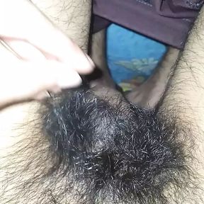 Playing With My Dick and Black Hair