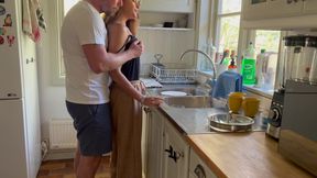 I got so horny while watching her doing the dishes