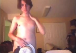 Crossdressing Twink on Webcam 2