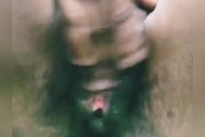 Sexy ebony fingering - fingering myself
