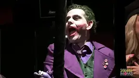 An outstanding orgy at a strip club with busty milfs in sexy costumes and guys with big dicks