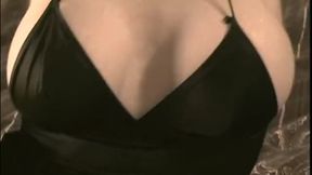 Slut sucks cock and gets double team fucked by two guys then jizzed