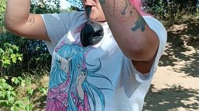 Valeri b2p big black balloon on nature