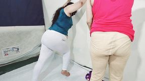 Big Boobs BBW Aunties Doing Hot Exercise for Fitness