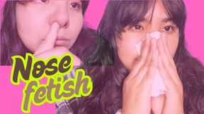 Nose blowing fetish