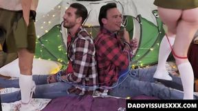 Teen girls Katie Kai and Kamryn Jade deepthroat huge cocks