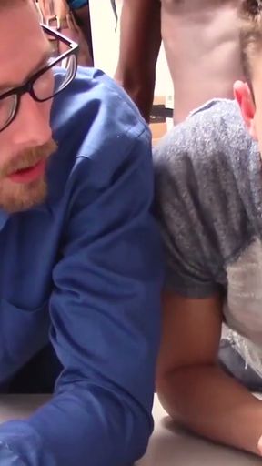 Security bear pounds tight white twinks booty hole very deep   Clip 1