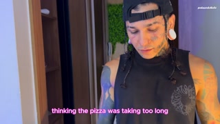 The neighbor arrived with the extra-meat pizza. A threesome with the hot Leyne Rodriguez.