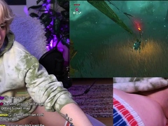 Sweet beauty masturbating on webcam close up