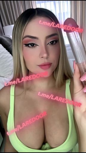 Teen tiktok star gets a facial and titjob