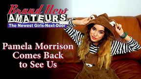 brunette hottie pamela morrison gypsy masturbates and sucks a cock!