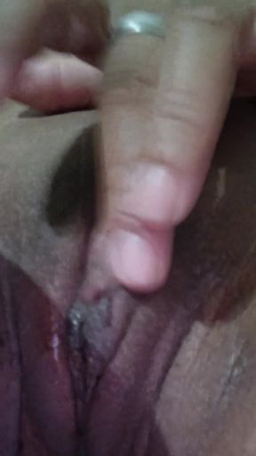 brunette masturbating at home