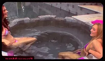 Sensual Poolside Affair with Redhead Stepmom and Teen Video collection