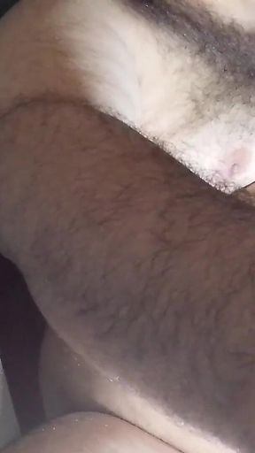 Fat Man Eats Like a Pig While Masturbating