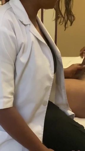 The Boy Got Aroused by Seeing the Sexy Doctor and They Had Sex