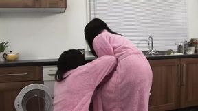 Lesbian threesome with Cindy Behr and Kit Lee are MILFs with