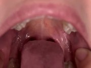 Uvula show. Mouth tour