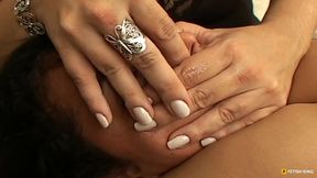 Swallow My Sexy Hand Slave Bitch! Lesbian Deep Hand Extreme Domination