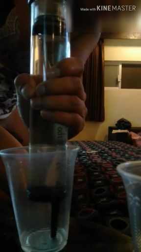 Limp Sissy Getting an Enema with Her Own Pee