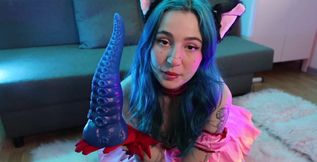 JOI with Cat Princess and Her Alien Dildo