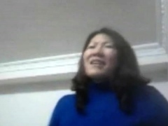 Chinese girl show tits on webcam