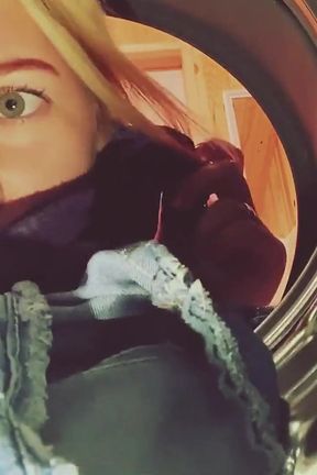 Cutie Stuck in Washing Machine and Gets Fucked Hard with Creampie