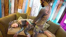 Sexy Alt Dreadhead Girl Rides a Big Cock with Her Ass