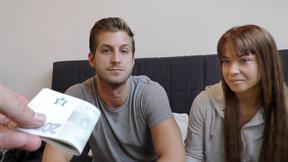 ”Bitch rides stranger's phallus while cuckold watches this”