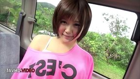 Naughty Japanese Traveler Gives Hot Blowjob On Road Trip Adventure