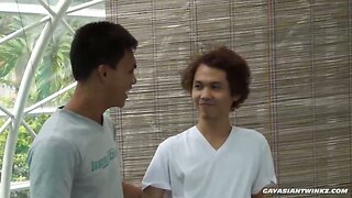 Asian Boys Argie and Chi Barebacking