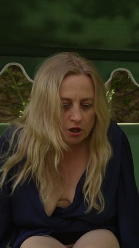 Prolapse MILF Is Fingering and Fisting Her Hot Pussy Outdoor