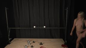 Taylor Mae & Isabel Love pipe bondage vibrator predicament