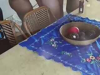 Fiesta con al esposa madura