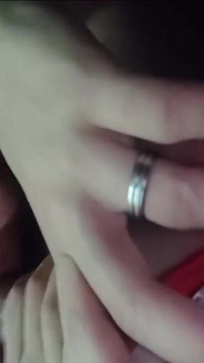 while gf waits for him i swallow his cum in front of her house   Clip 1