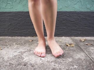 Walking Barefoot on Concrete Smutty Soles Fetish