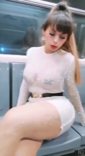 Unforgettable moment from &quot;SENSUAL TS IN THE RED LINE SUBWAY SHOWING HER TITS WITH A GREAT BODY&quot;