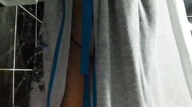 American Virgin Tease Soaps Up Natural Tits And Massive Ass In Shower