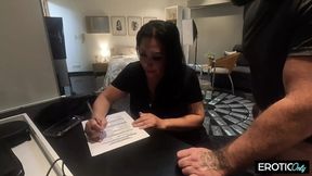 German amateur slut gets fucked hard on camera