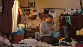 Amateur GF sucks cock and shows big tits