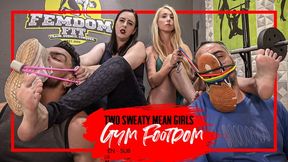 Nara and Charlotte make gym guys worship their smelly socks and sweaty feet (1080p EN-sub) Foot Domination - Foot Gagging - Foot Fetish - Foot Smelling
