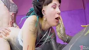 Lily Lu And Nikolaz Zpageti - Tattoo Teen 18+ Rough Balls Deep Anal Threesome - Dp, Atm