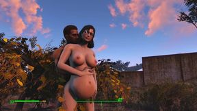 Pregnant mom banged by a crowd in 3D sex game