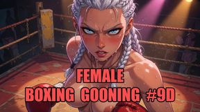 Female Boxing Gooning #9D: Surrender to Her Knockout Power (Animated, Music, Text)
